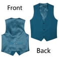 thumbnail image 2 of Men's Formal Suit Vest Casual Dress Waistcoat Business Prom Wedding Tuxedo Vests Solid Color M, 2 of 7