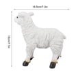 thumbnail image 5 of BINGLI Sheep Statues Lifelike Resin Lamb Statue Outdoor Statues for Garden Decor Lamb Shape Garden Sculpture for Indoor Outdoor Decoration with Multiple Styles Family Party,Daily Use, 5 of 7