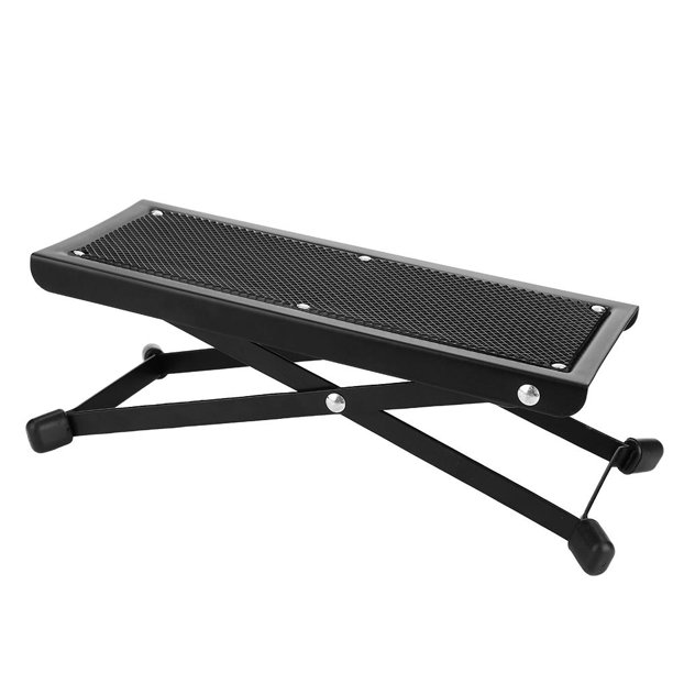 Tebru Metal Guitar Pedal ,AntiSlip Foldable Guitar Pedal Adjustable