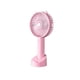 thumbnail image 2 of Tholdsy Mini ventilador eléctrico portátil de verano, 3 marchas, ventiladores silenciosos ajustables con asa, regalos de refrigeración por aire para Electrónica Rosa, 2 of 6