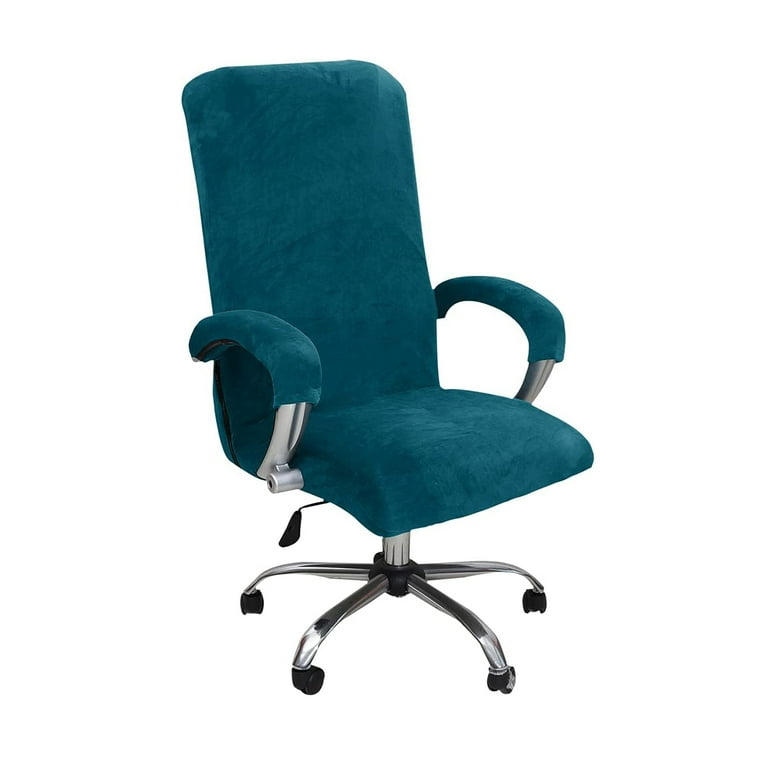 Eco Ancheng Velvet Office Chair Cover with Arm Covers Stretch