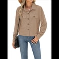 thumbnail image 1 of Chaquetas de con Botones para Mujer, Camisetas de Larga, Tendencia 2025 Albaricoque M, 1 of 6