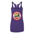 thumbnail image 2 of Wild Bobby Summer Paradise Let the Sea Set You Free Women Tri-Blend Racerback Tank Top, 2 of 6
