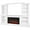 White, variant on Real Flame Monte Vista 107.63” x 77” 5000 BTU Electric Indoor Fireplace