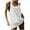 White, variant on GERsome Women's Workout Tops Racerback Athletic Scoop Neck Tank Tops Sleeveless Solid Color Loose Fit Yoga Running Gym Tee Shirts for Women