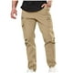 thumbnail image 2 of Pantalones largos para hombre, informales, con múltiples bolsillos, rectos, para exteriores, para fitness, cargo, de poliéster., 2 of 6