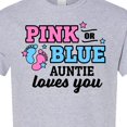 thumbnail image 4 of Inktastic Pink or Blue Auntie Loves You T-Shirt, 4 of 5