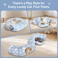 thumbnail image 3 of Túnel Cama para Gatos KWUY Donut Plegable con Cojín y Pelota de Juego, 3 of 8