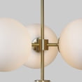 thumbnail image 4 of Mid Century Style Four Globe Light Brass Ceiling Sputnik Chandelier Pendant Light Fixture, 4 of 6