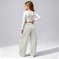 thumbnail image 2 of Glisme Big Girls Active Pants Curved Leg Sweatpants With Pockets Autumn Casual Girls Baggy Trousers, 2 of 6