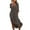 Brown, variant on IROINNID Maxi Dress for Women Strapless Cutout Dress Solid Long Sleeve Pockets Turn Down Collar Dresses ,Light Blue