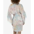 thumbnail image 2 of Midnight Bakery Romantic Floral Print Robe, Cream, X-Small, 2 of 2