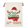 thumbnail image 2 of ICQOVD Christmas Bag Santa Sack Gift Oversized Christmas Gift with Drawstring Decoration Party Gift, 2 of 8