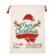 thumbnail image 2 of Xihbxyly Bolsa de Regalo de Papá Noel, Diseño Grande de Lona Navideña, Cierre de Cordón, Reutilizable y Lavable, Ideal para Regalos Navideños y Adornos para Árboles, Tamaño 27,6 X 19,7 Pulgadas., 2 of 7