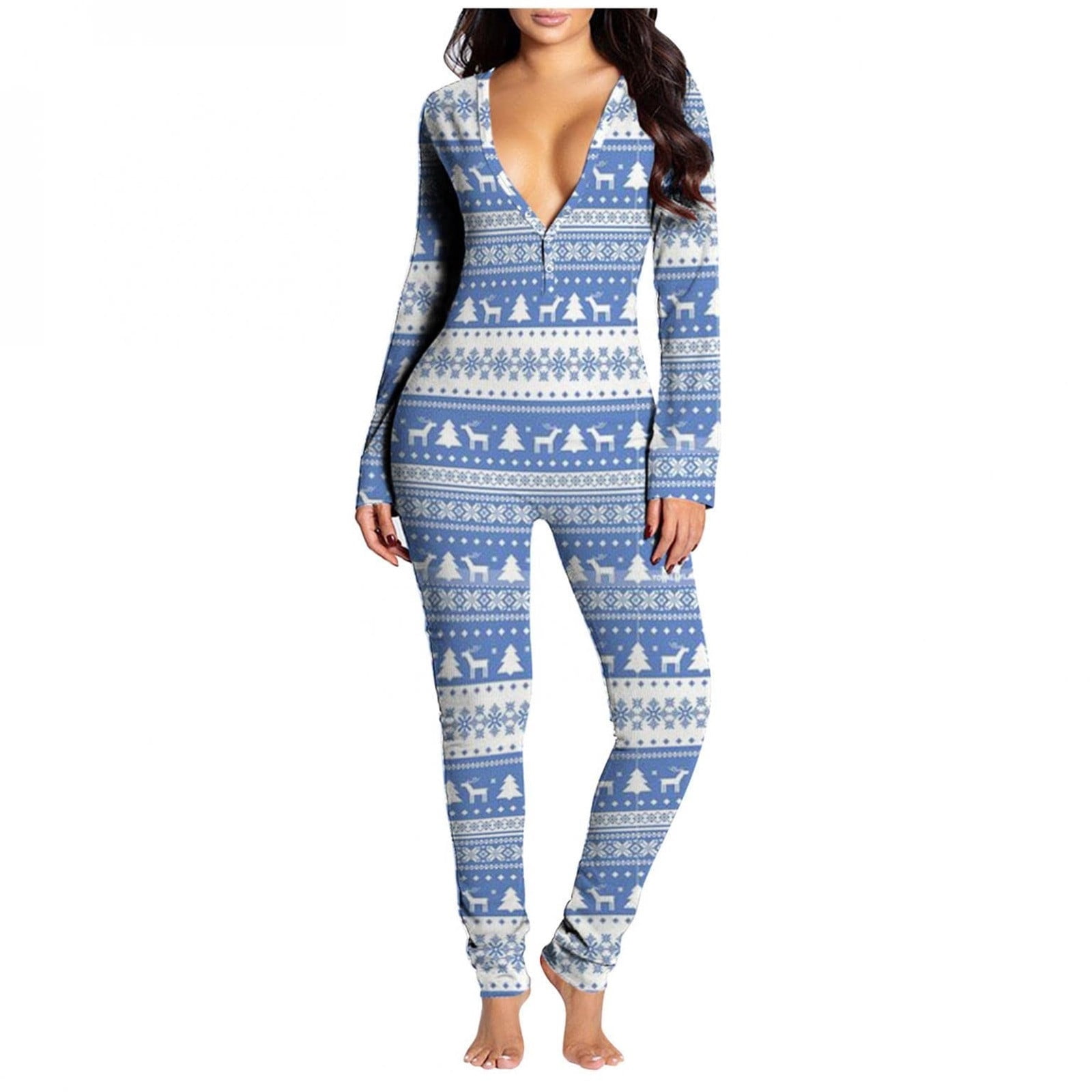 Christmas Sweatpants for Women Sexy Womens Pajama Sweatpants Lounge Womens Onesie Flap Print