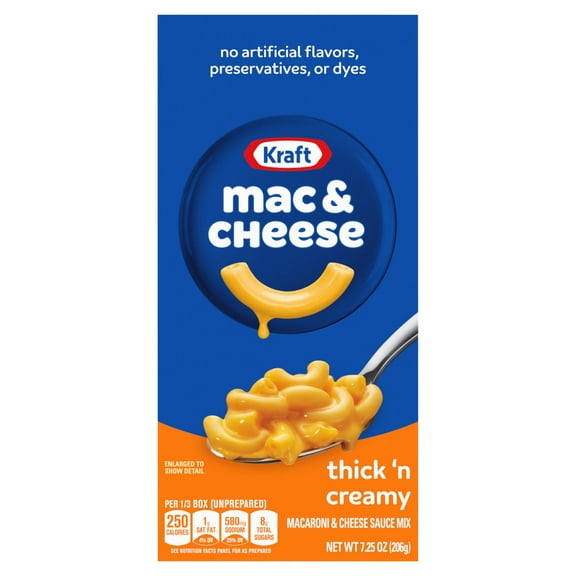 Kraft Thick 'n Creamy Mac & Cheese Macaroni and Cheese Dinner, 7.25 oz Box ( Pack of 2 )