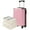 Pink, variant on DECMAY 20" Hardshell Carry-On Luggage with 2 Packing Cubes, ABS Spinner Wheels & TSA Lock