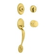 thumbnail image 1 of Kwikset Chelsea Poignée Monocylindre avec Bouton Juno avec SmartKey en Laiton Poli à Vie, 1 of 3
