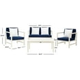 thumbnail image 2 of Safavieh Montez 4 Piece Outdoor Set with Accent Pillows, 2 of 11