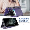 thumbnail image 3 of Funda tipo cartera para iPhone XS Max con tarjetero y correa para el hombro para mujer, 3 of 5