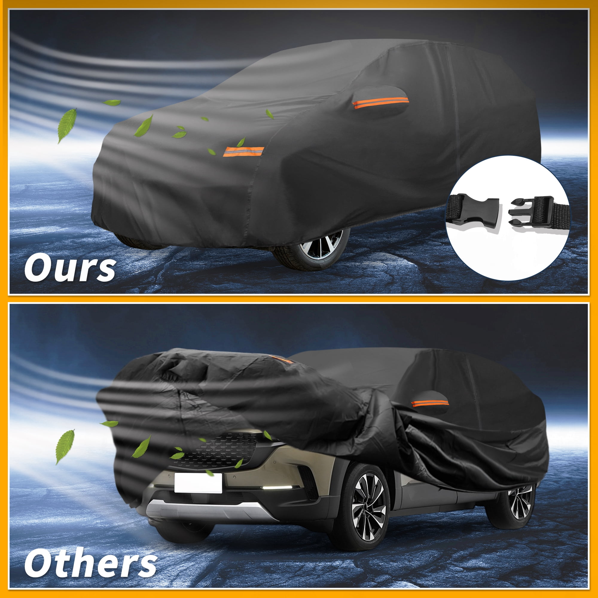 Unique Bargains Durable Waterproof Car Cover Black ["for Mazda CX-50"]