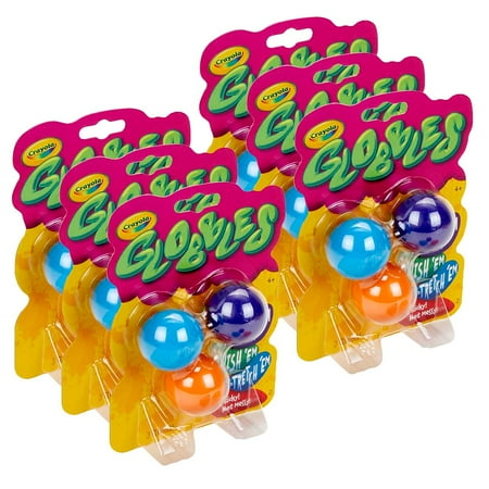 UPC: 0194629106523 | Crayola Globbles Non-Toxic Modeling Compound Squish Toys Assorted 3 Per Pack 6 Packs (BIN747291-6)
