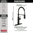 thumbnail image 3 of Delta Antoni: Single-Handle Pull-Down Spring Kitchen Faucet, 3 of 5