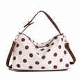 thumbnail image 2 of Polka Dot Tote Bag for Women Bow Tie Hobo Bags for Women Slouchy Tote Purse Large Shoulder Handbag Satchel for Travel Work, 2 of 8