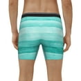 thumbnail image 2 of Men's Boxer Briefs, Teal Turquoise Soft and Breathable Mens Underwear Boxer Briefs With Widen Waist, 2 of 5
