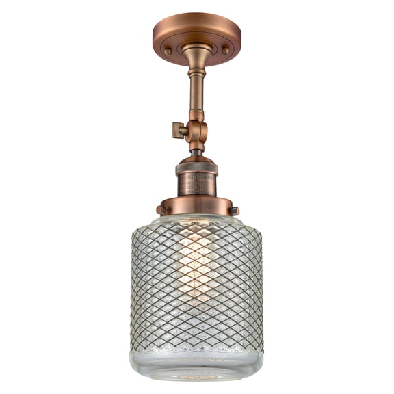 Innovations Lighting 201F-AC-G262 Stanton 1 Light 6" Wide Semi-Flush Ceiling Fixture -