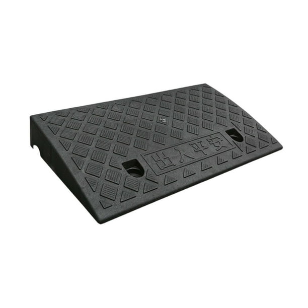 Rampa de para automóviles, camiones, vehículos recreativos, vehículos todo terreno, motocicletas, carretillas manuales, cortadoras de césped y Alto 8cm Negro