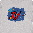 thumbnail image 4 of Inktastic Rocket Ship 3rd Birthday Boys Long Sleeve Toddler T-Shirt, 4 of 5