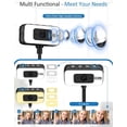 thumbnail image 2 of Webcam for PC, 4K Streaming Camera with Light, Web Camera for Desktop/Laptop Computer Webcam with Microphone, Plug and  USB Web Cam with Bracket, for Live Streaming, Video Calls, and Meetings, 2 of 7