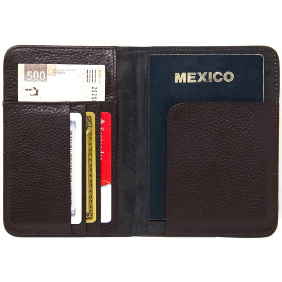 Funda Vedicci - Estuche Porta Pasaporte de Piel Genuina cafe Vedicci UQ-6M2G-2QCA