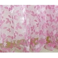 thumbnail image 5 of Bouanq Leaf Embroidered Sheer Panel Long Window Crushed Gauze Room Curtain Voile Tulle Window Drapery Rod Pocket, 5 of 6
