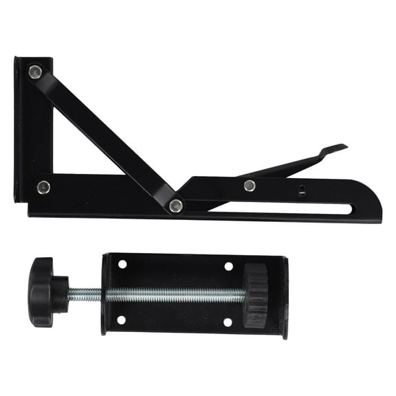 Adjustable Furniture Bracket Folding Support Clip Telescopic Storage Rack for Wall Shelves Tables Desks Space-Saving No-Drill Installation Kit