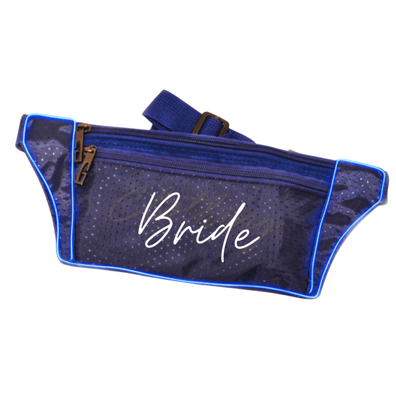 Bride Blue Light Up Fanny Pack