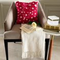 thumbnail image 2 of Fuchsia Pink Pillow Case, Ribbon Fuchsia Rose Flower Floral Theme Throw Pillow Cover, 20x20 inch (50x50 cm) Pillow Cover, Floral Modern Pillow Cover, Square Silk - Vintage Joy, 2 of 10