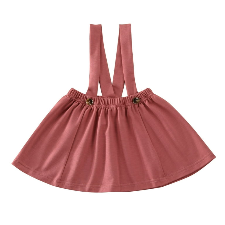 Inevnen Toddler Baby Girls Strap Suspender Skirt Overalls Dress