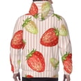 thumbnail image 7 of Haiem Strawberries Patterned Men's Hoodie with Kangaroo Pocket - Ideal Pullover Sweatshirt for Daily Wear, Travel, and Home-X-Large, 7 of 7