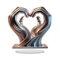 thumbnail image 1 of Estatua de de amor, figura de gesto de mano, modelo de mano, figura de escritorio coleccionable, escultura de corazón para chimenea, Bar, Día de, 1 of 8