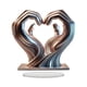 thumbnail image 1 of Estatua de de amor, figura de gesto de mano, regalo, arte abstracto moderno, artesanía, escultura de mano de corazón para escritorio de café, 1 of 9