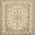 thumbnail image 1 of Ahgly Company Machine Washable Indoor Square Traditional Khaki Gold Area Rugs, 5' Square, 1 of 7