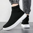 thumbnail image 5 of Women Men Sneakers Breathable Sock Shoes Slip on Mesh High Top Casual Shoes US12, 5 of 6