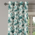 thumbnail image 3 of Ambesonne Grommet Curtain, , 50"x72", Hunter Green and Pale Grey, 3 of 5