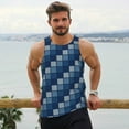 thumbnail image 5 of Rocae Pixel Grid for Men's Workout Tank Top Men's Running Tank Top Dry Fit Athletic Workout Tank TopsXX-Large, 5 of 9