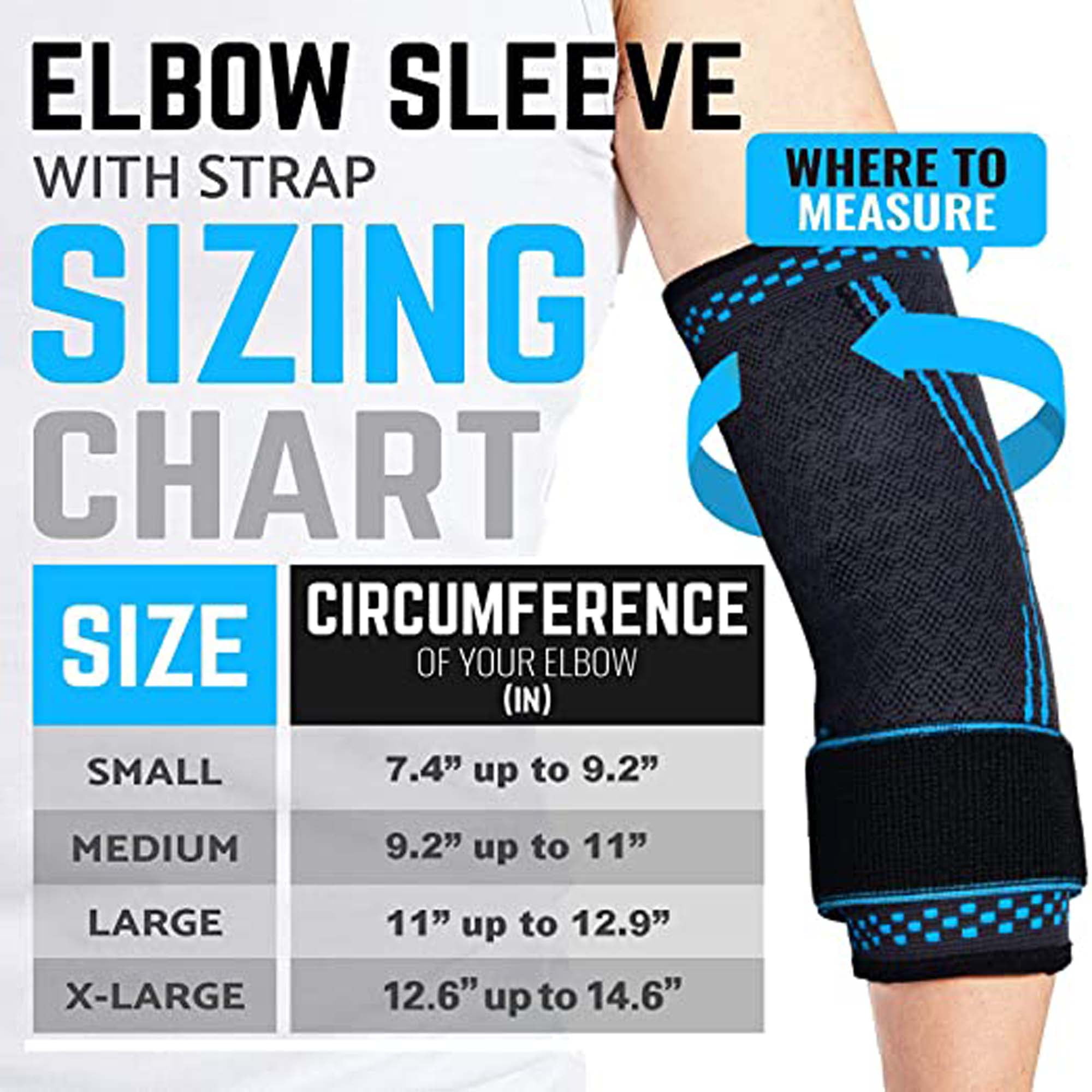 Buy Elbow Brace for Men, Tennis Golfers Elbow Brace Wrap Arm Support