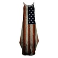 thumbnail image 5 of OAVQHLG3B American flagSummer Dress for Women 4th of July Outfits for Women Summer Casual Sleeveless Halter Neck Suspender Skirt Slit Maxi Print Dress, 5 of 5