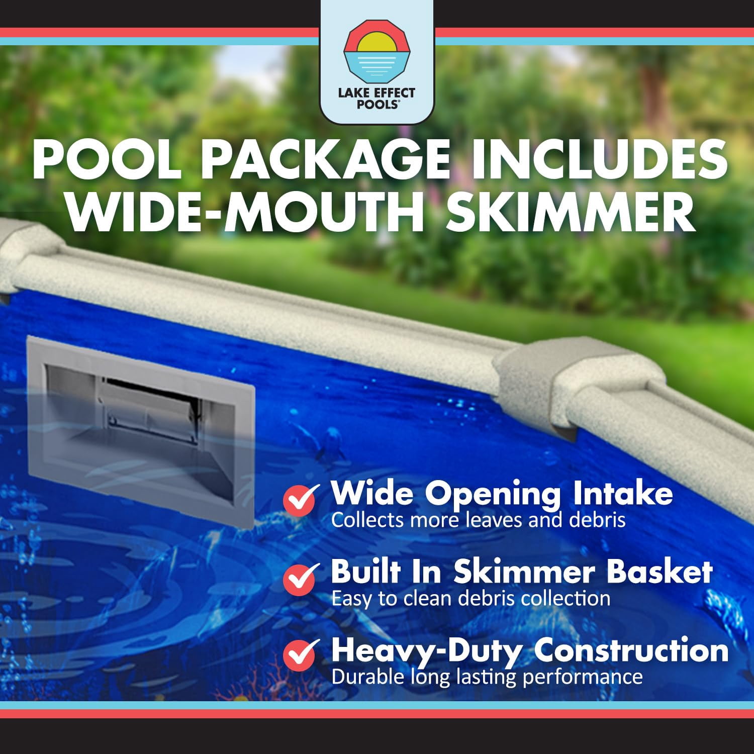 Lake Effect Pools 27' x 48" Round Bermuda Galvanized Painted Steel Above Ground Swimming Pool