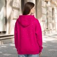 thumbnail image 6 of Ankishi Rhinestone Hoodie Long Sleeve Glitter Hoodie Unisex Couple Matching Pullover for Daily Wear Party Streetwear, 6 of 9